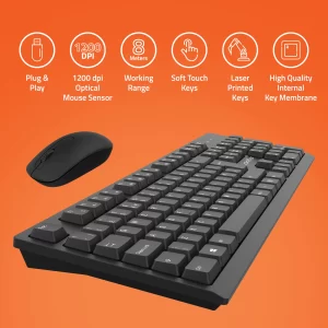 WK60 Wireless Keyboard & Mouse Combo For PC, Laptop